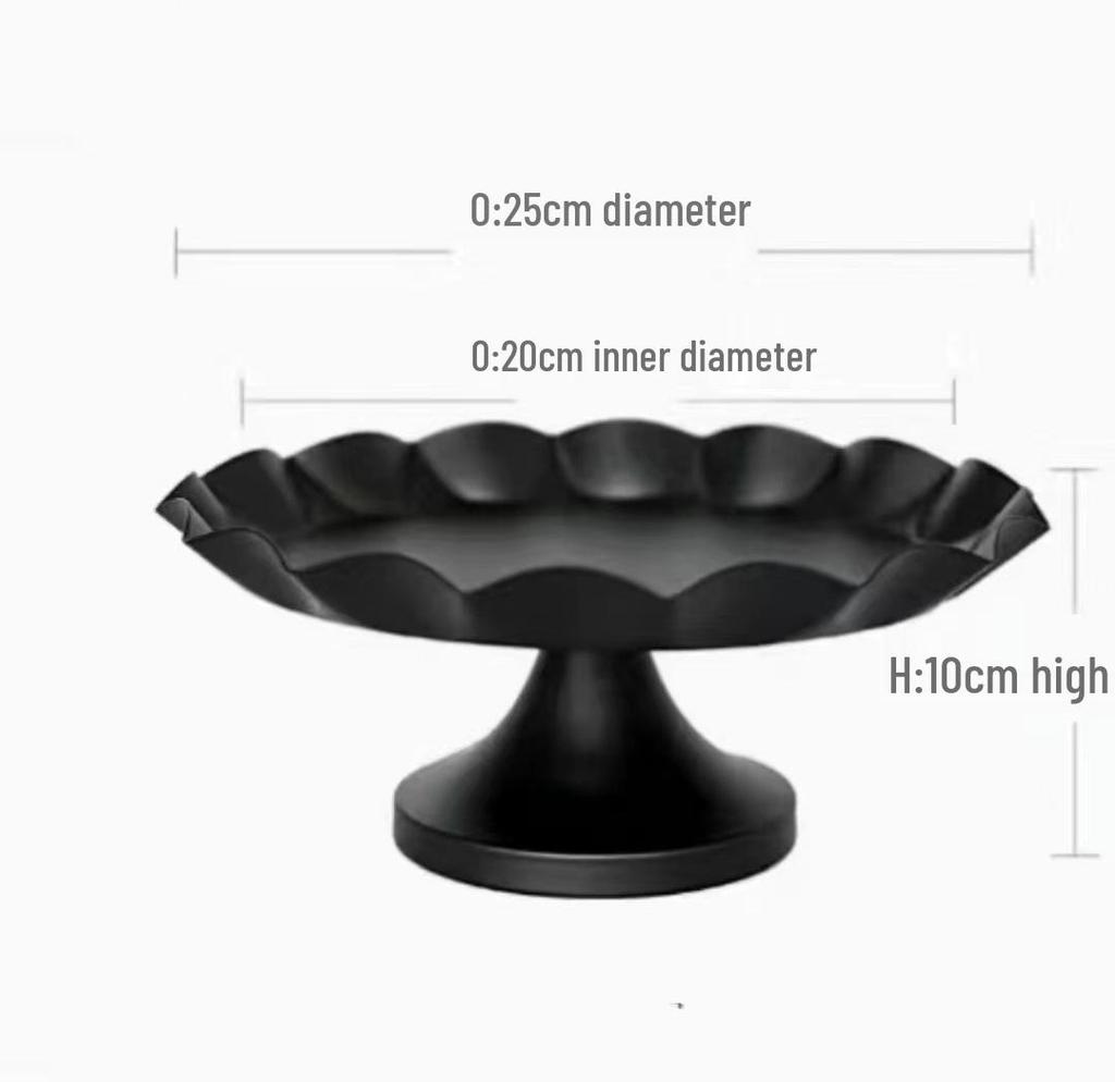 Silver Dessert Display Stand for Corporate Coffee Break and Afternoon Tea