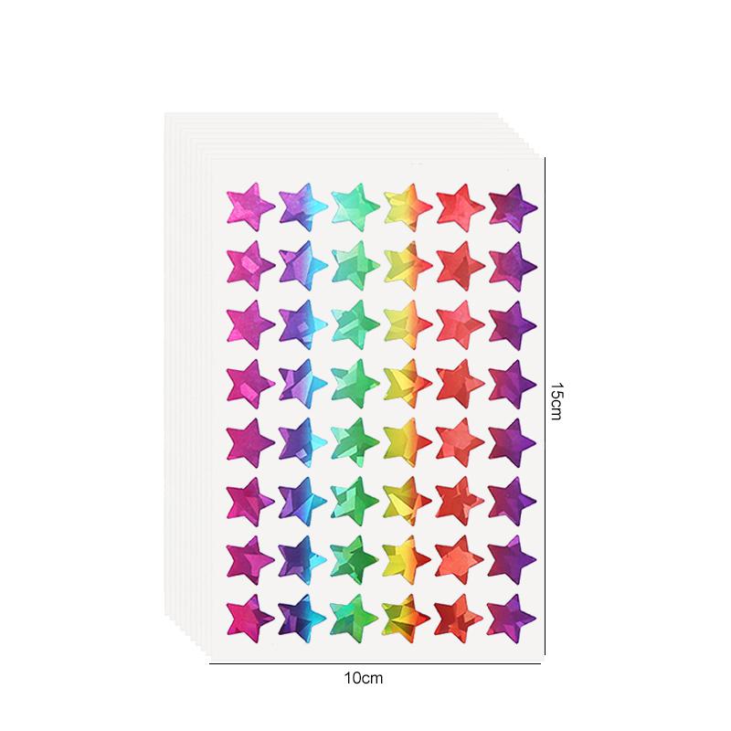 10/20/50sheets Party Stickers Colorful Star Heart Circle Designs for Birthday Wedding Festival DIY Crafts Party Supplies TMZ