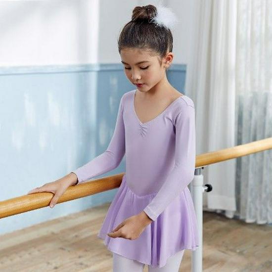 Girls' Dancewear: Summer Ballet Skirt, Toddler Exam Practice, Short-Sleeve One-Piece Skirt