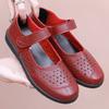 Soft-soled Shoes Baotou Sandals Women's Comfortable Non-slip Single Shoes Medium and Old Hollow Hole Shoes Elderly Leather Shoes Summer