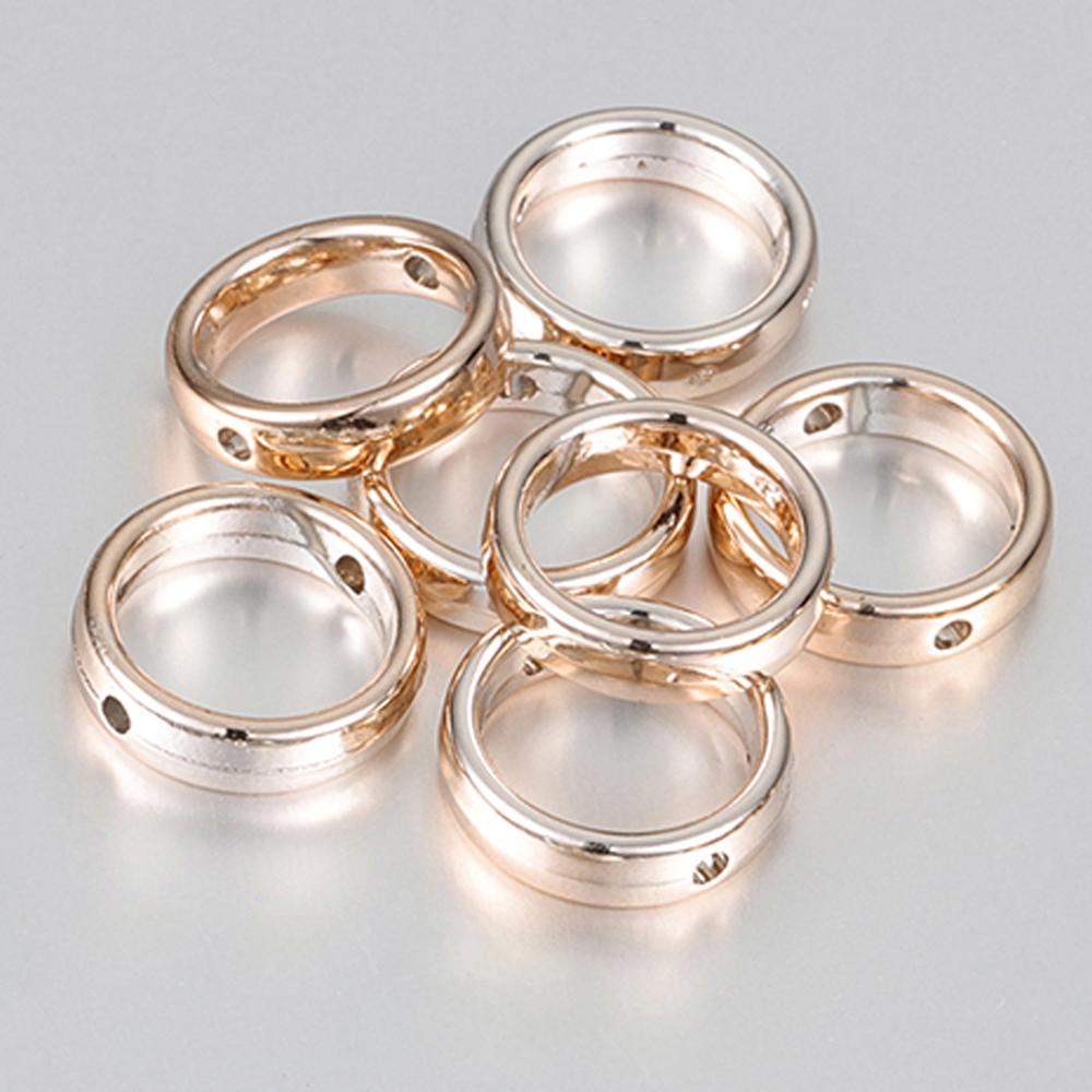 50pcs Love Heart Two Hole CCB Beads Frame Spacer Beads DIY Necklace Bracelet Connectors Pendants Jewelry Making Accessories