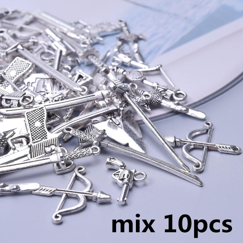 10/20/30/50pcs DIY Tool Scissors Charm For Jewelry Making Accessories Mix Clipper Pedant Handmade Components Materials Breloque