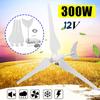 300W Wind Generator Wind Turbines Wind Turbines Generator with 3 Nylon Fiber Blades for Home Solar Light Boat