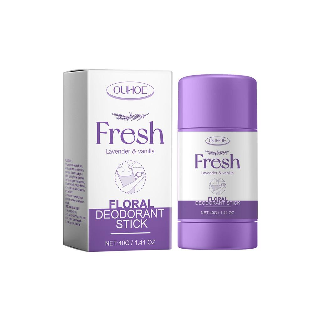 Ouhoe Underarm Care Stick Gentle Long Lasting Deodorizing Fresh Scented Body Care