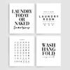 Scandinavian Poster Laundry Symbols Canvas Painting Guide Art Print Laundry Today Room Wall Picture For Living Room Home Decor