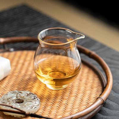 Borosilicate Glass Heat Resistant Fairness Cup Small Chinese Style Gongfu Tea Set for Women Home Office Premium Tea Sea