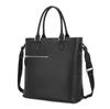Kimura Kobo Tote Bag for Men and Women, Square Grain Embossed, Large Capacity, Business, Multi-functional, Leather, Zippered, Divider, Genuine