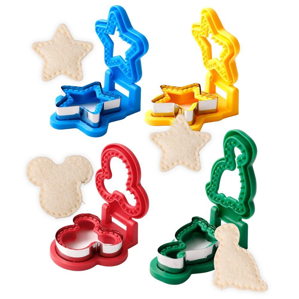 Multiple Shapes DIY Sandwich Cutters Mould Sealer Flip Sandwich Maker  Kitchen Baking Tools
