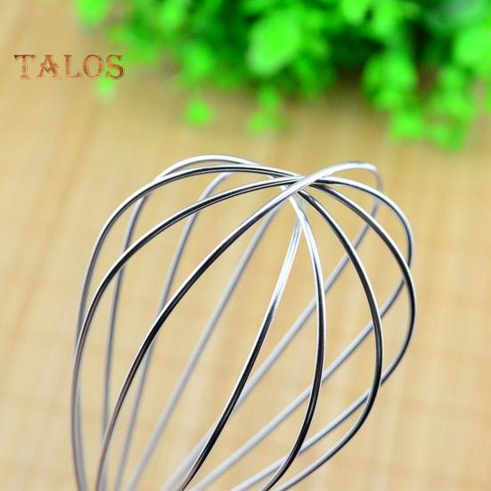 12 Inch Stainless Steel Egg Whisk Anti Slip Rubber Handle Handheld Manual Egg Mixer Stirrer Beater Kitchen Baking Cooking Tool