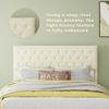 Modern minimalist soft bed, 140*200CM, beige, multifunctional bedroom furniture, low box bed frame without lifting rod, include140*200cm mattress.