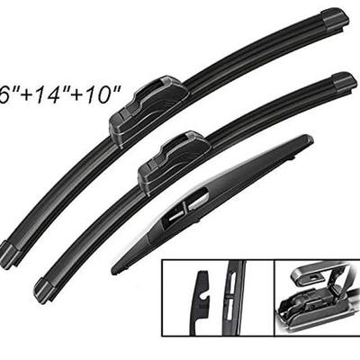 Suzuki SX4 2006-2020 tergicristalli anteriori e posteriori, tergicristalli 26 pollici + 14 pollici + 10 pollici lame tergicristallo