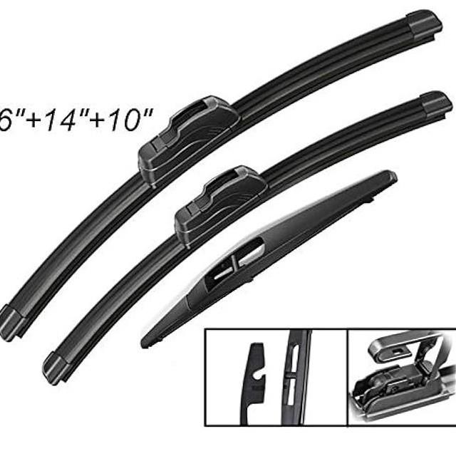 

Suzuki SX4 2006-2020 передние и задние дворники, дворники 26 дюймов + 14 дюймов + 10 дюймов щетки стеклоочистителя Suzuki SX4 2006-2020 26 inch + 14 inch + 10 inch