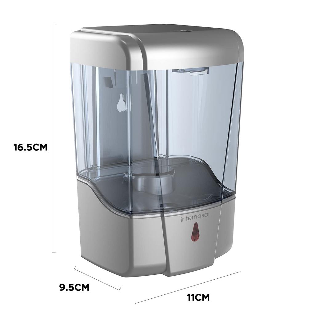 600ml Automatic Liquid Soap Infrared Seconds IPX4 Battery ABS Installation ¡ NTERHASA! Dispenser, Sensor, 0.2 Dispensing, Non-contact Type,