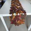 Multicolor Embroidered Table Runner Leaf Pattern Dinner Mat Tabletop Placemat  Farmhouse Dining