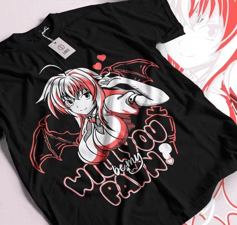 High School DxD Rias Gremory Manga Amane Waifu T-Shirt Unisex 4 Unisex T-Shirt S