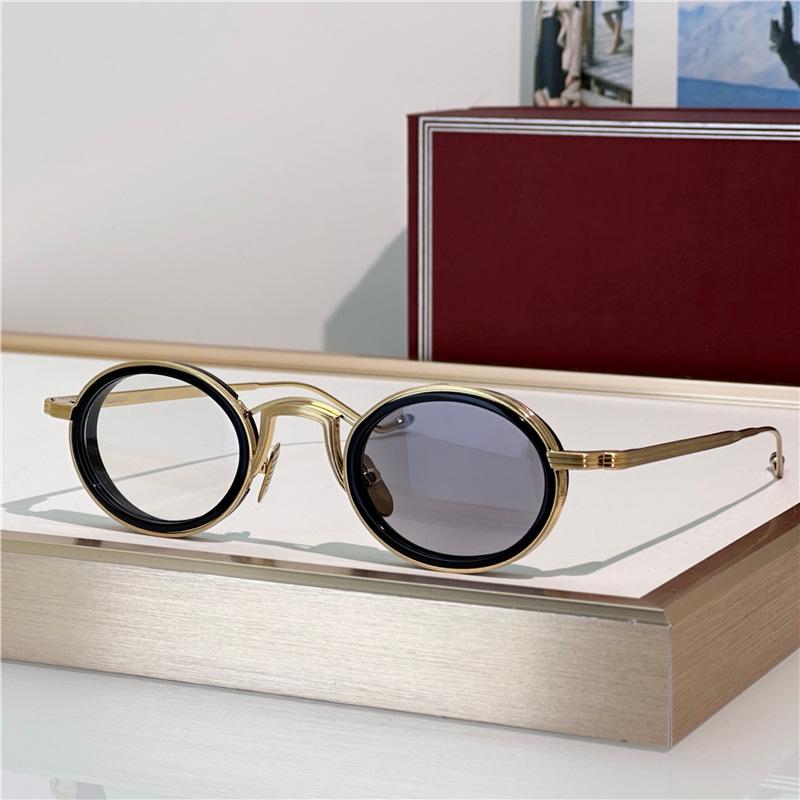 VARDA JMM Oval Metal Sunglasses: Handmade, Unisex, Trendy, Versatile for Casual Wear and Vacation Parties