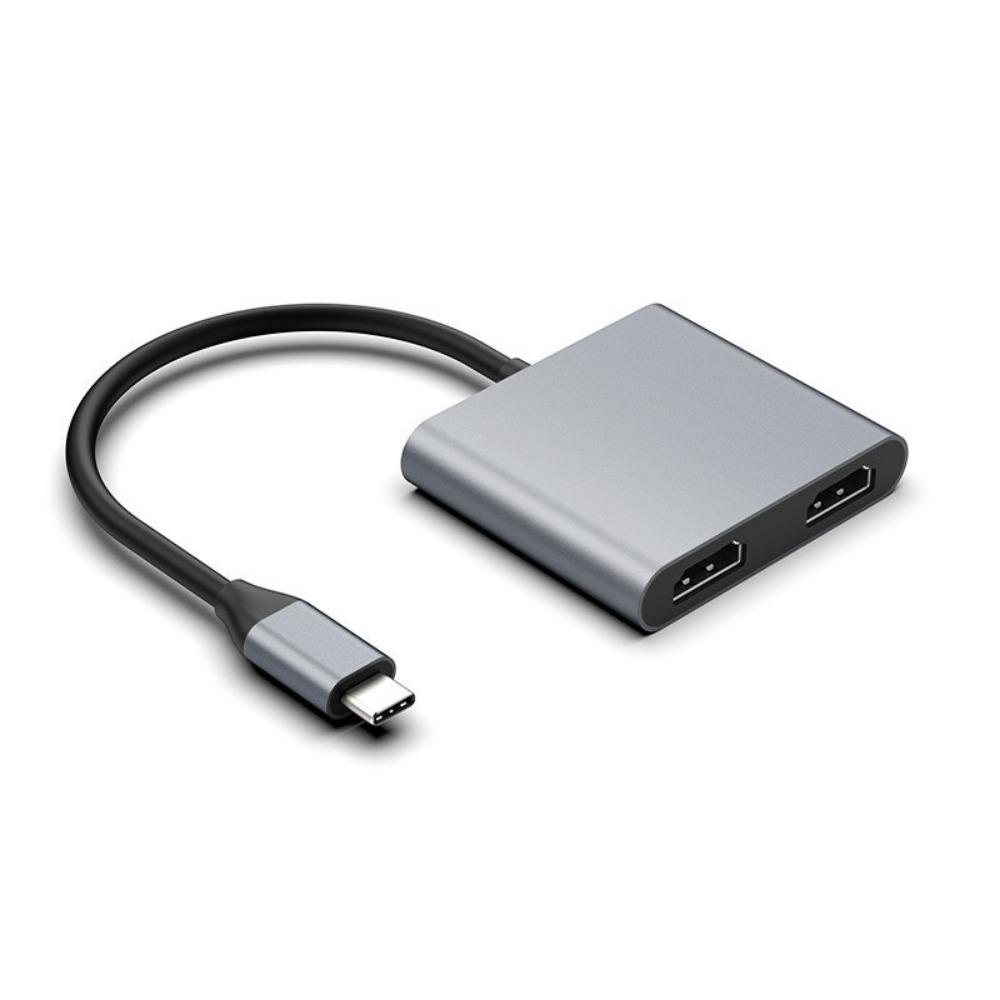 Type C to Dual HDMI MST Hub USB C Dock 4K Display Multi Screen Extended Monitor Adapter for Laptop PC MacBook