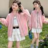Girls' Summer 2026 Lightweight Sun Protection Jacket: Stylish Thin Design for Older Children