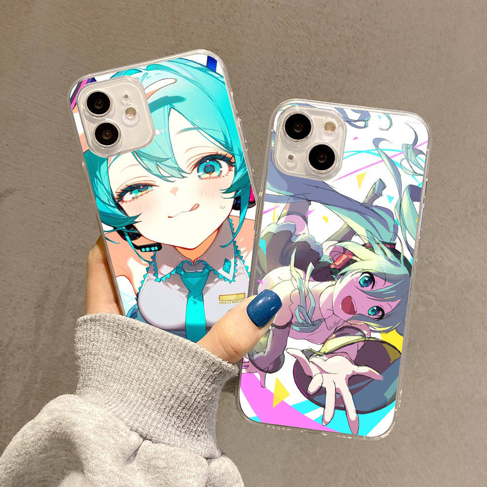Husa pentru Samsung A04 A14 A23 A34 A54 M23 M33 M52 M53 Realme 10 9 C30S C35 C55 VIVO Y02S Y21 Y51 X80 Pro Husa transparenta WI70 Hatsune Miku