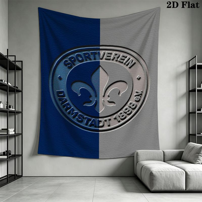SV Darmstadt 98 Wall Tapestry Aesthetic Wall Hanging Printed Fabric Blanket Decorative Tapestries for Bedroom Living Room Home Decor