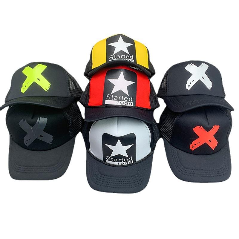 Breathable Cartoon Letter Fashion Men'S And Women'S Baseball Cap Cotton Hip Hop Skateboard Hollow Casual Sun Hat