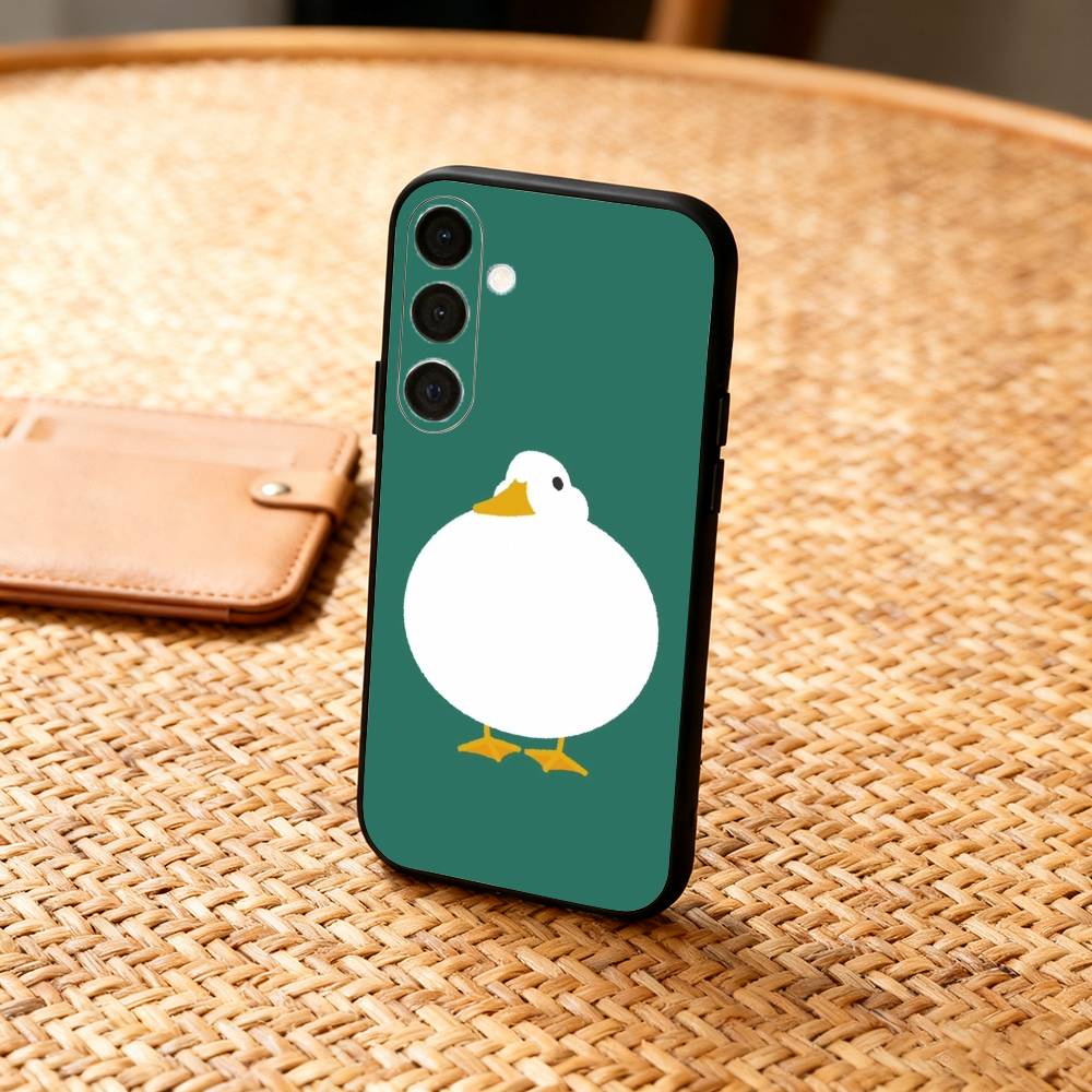 Funny D-Duck D-Daily Phone Case For Samsung  A73,72,71,A52,51,40,41,A22,A32,31,A13, Soft Black Shell
