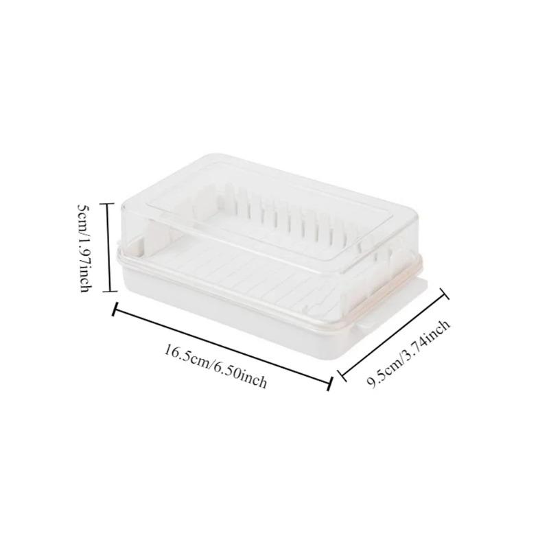 1 pièce Beurrier Boîte de Rangement Couvercle Gardien Couvercle en Plastique pour Rangement Hermétique Plateau à Fromage Outils de Cuisine