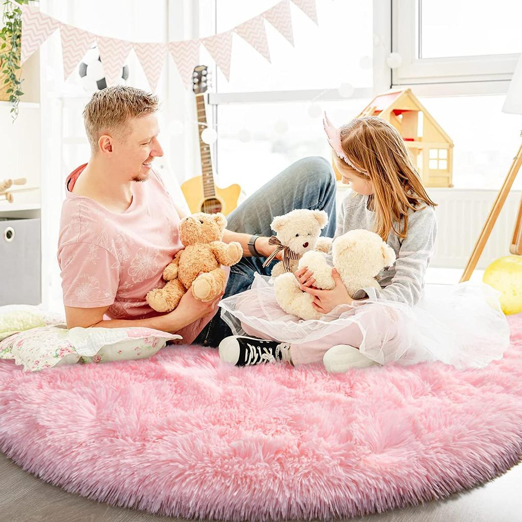 Carpet Round Carpet Rug Carpet Washable Rug Carpet Hot Carpet Antibacterial Odor Resistant Flan that is gentle to the touch Foldable type that can be