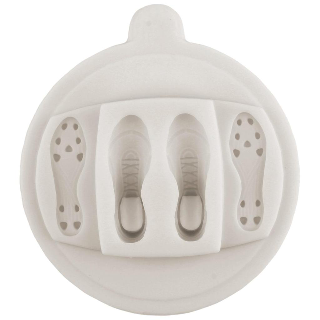 Moldes de Silicone Jogador de Futebol Jogador de Futebol Chuteiras Molde de Fondant Ferramentas para Decoração de Bolo Topper de Cupcake Doce Chocolate Molde de Pasta de Goma