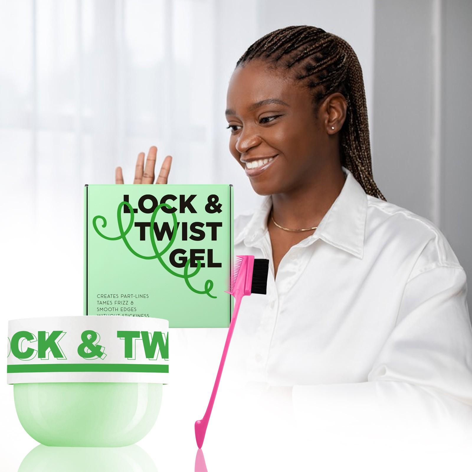 

Гель для укладки косичек, воск для укладки косичек, без остатков, блестящие и гладкие косички (200г) One Size зелёный