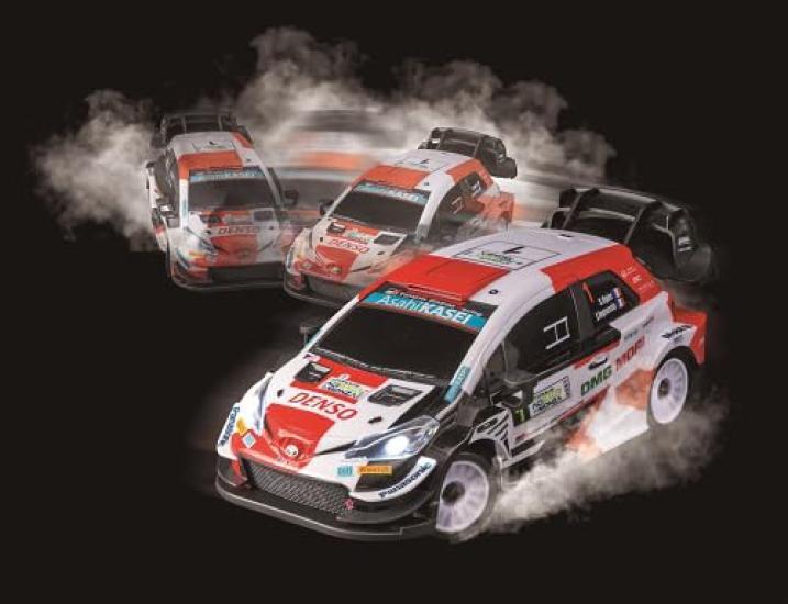 Joesen Drift Drive 124 Skala Radiostyrt (R) Toyota Gazzo Racing WRT Yaris Rally Racing Car JRVC107-WH For både menn og kvinner