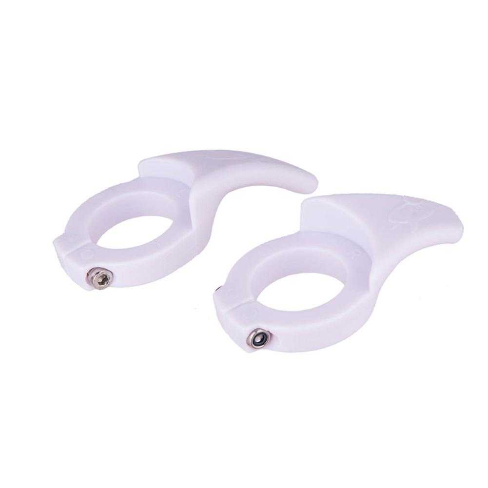 1Pair Bicycle Deputy Handle Plastic Anti-slip Bike Secondary Rest Handlebar Lightweight Handlebars With Lock Ring Kit