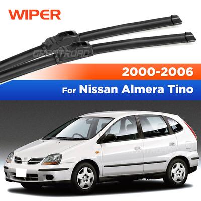 For Nissan Almera Tino N16 2000-2006 2001 2002 2003 2004 2005 Wiper Front Wiper Blades Windshield Windscreen Window Brush 26"18"