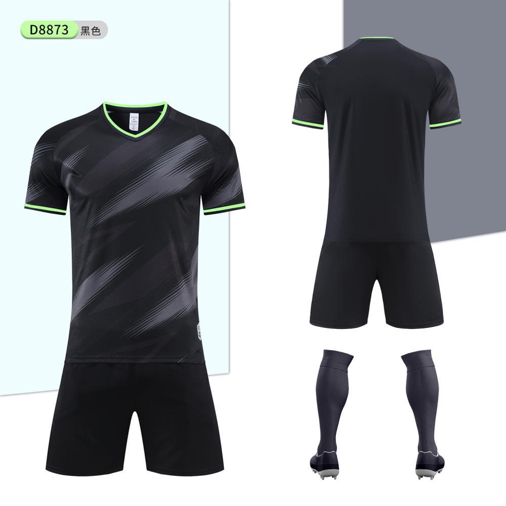 New football jersey set, slick plate competition training team uniform, adult and children's uniform, thin breathable football jersey