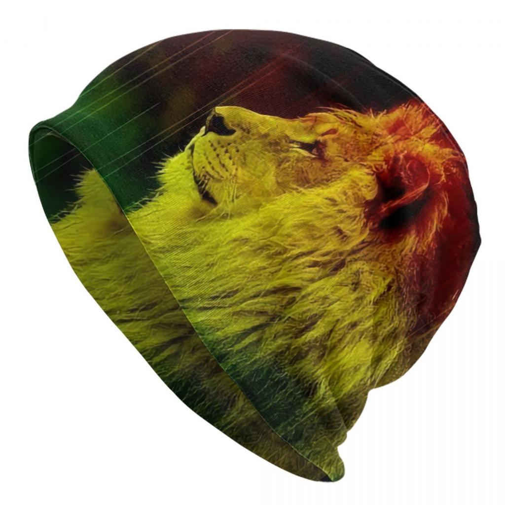 Rainbow Heartbeat Reggae Rasta Colors Beanie Cap Unisex Winter Bonnet  Knit Hats Outdoor Jamaica Jamaican Skullies Beanies Hats