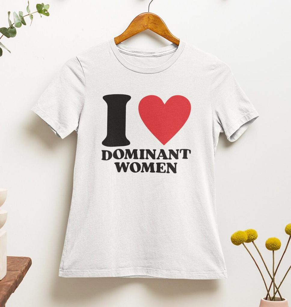 T-shirt Mi Piacciono le Donne Dominanti | Divertente | y2k | estetica | esilarante | anni 2000 | anni '90 | ironico