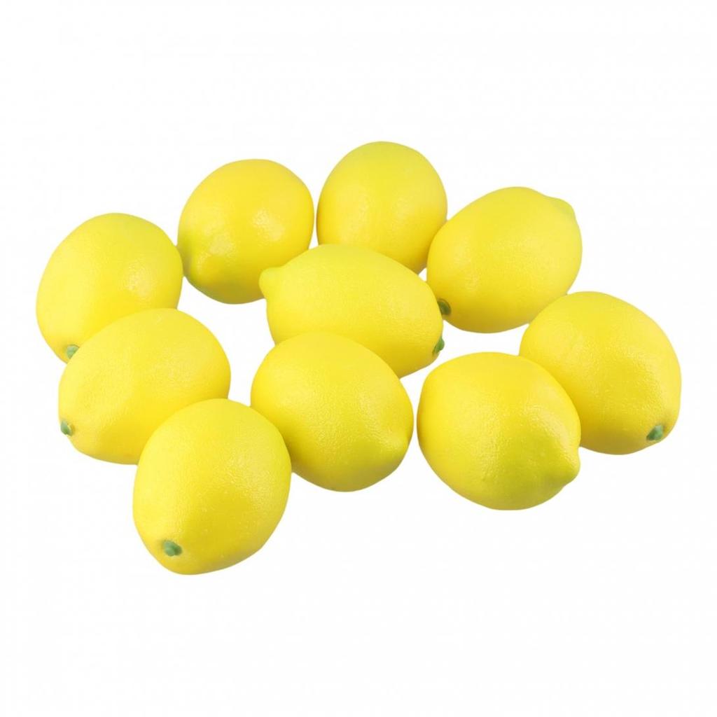 Artificial Lemon Decor Fake Lemon Props Foam Fruit Model Compact And Lightweight