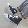 Douchuan Unisex High-Top Canvas Shoes: Trendy Korean-Style Sneakers for Students