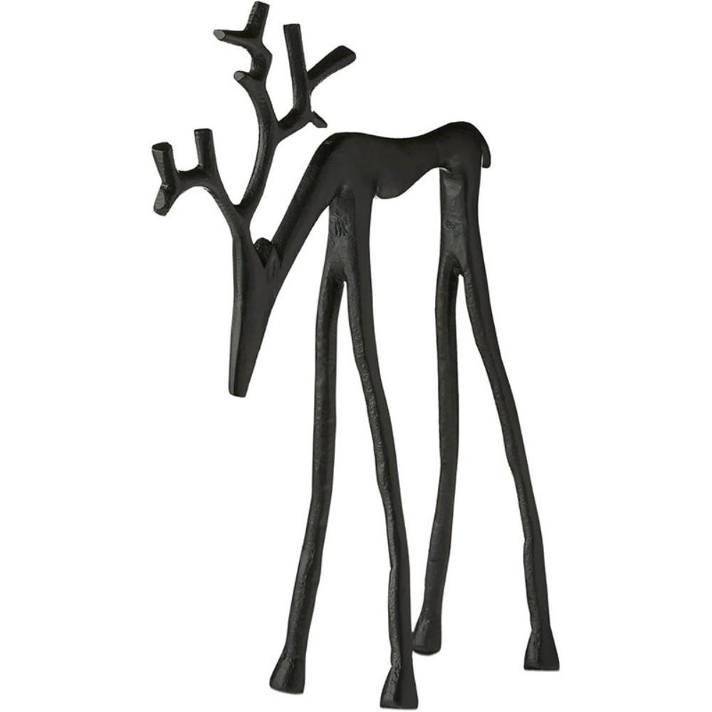 Modern Decorative Black Reindeer Christmas Decoration Christmas Tabletop Ornaments  Table Ornament