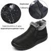 Men's Boots Slip On Ankle Boots Winter Shoes Men Waterproof Snow Boots Winter Botas Para Hombre Lightweight Fur Casual Sneakers