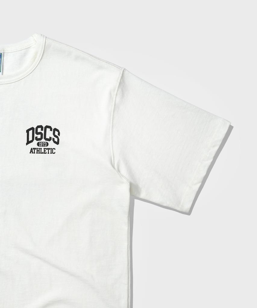 DISCUS ATHLETIC Heavyweight Dcsc Small Logo T-Shirt Off-White