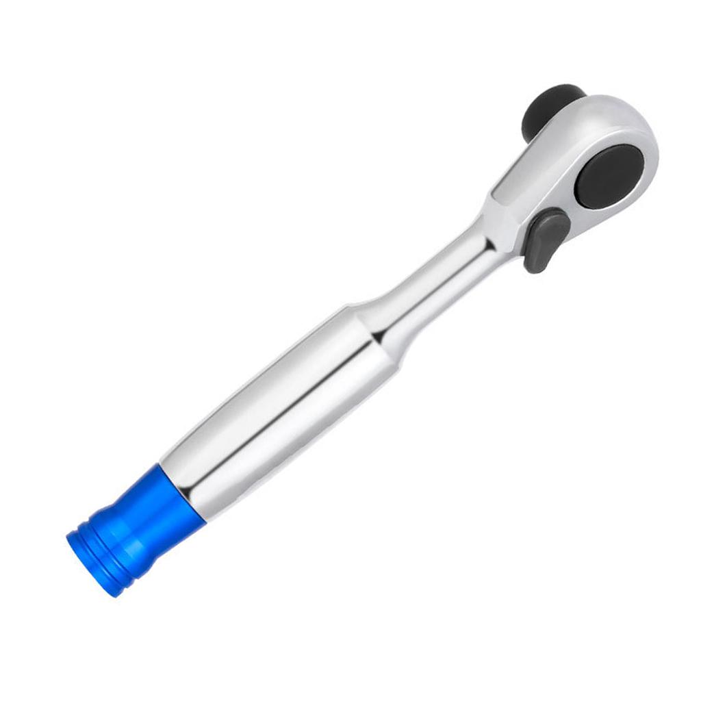 Bike Ratchet Wrench Set 72-Tooth Ratchet 5 Degrees  Swing Angle Tool Kit Bidirectional Rotation Magnetized Attachment Compact Space