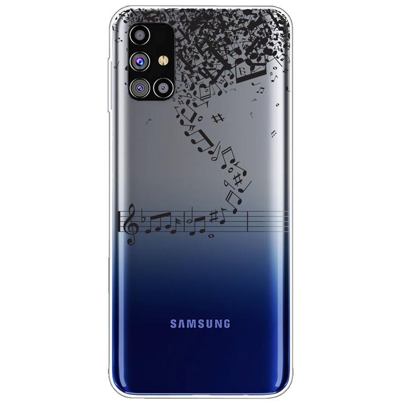 Clear Soft Cover for Samsung A31 A41 A51 A71 Case TPU Transparent Lovely Fashion Cases for Galaxy A71 Silicone Bumper Cat
