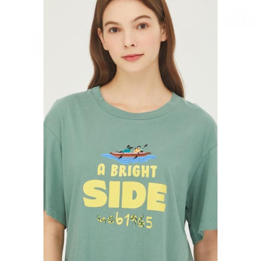 BeneTTon Macaron Embroidery T shirT baTs03341