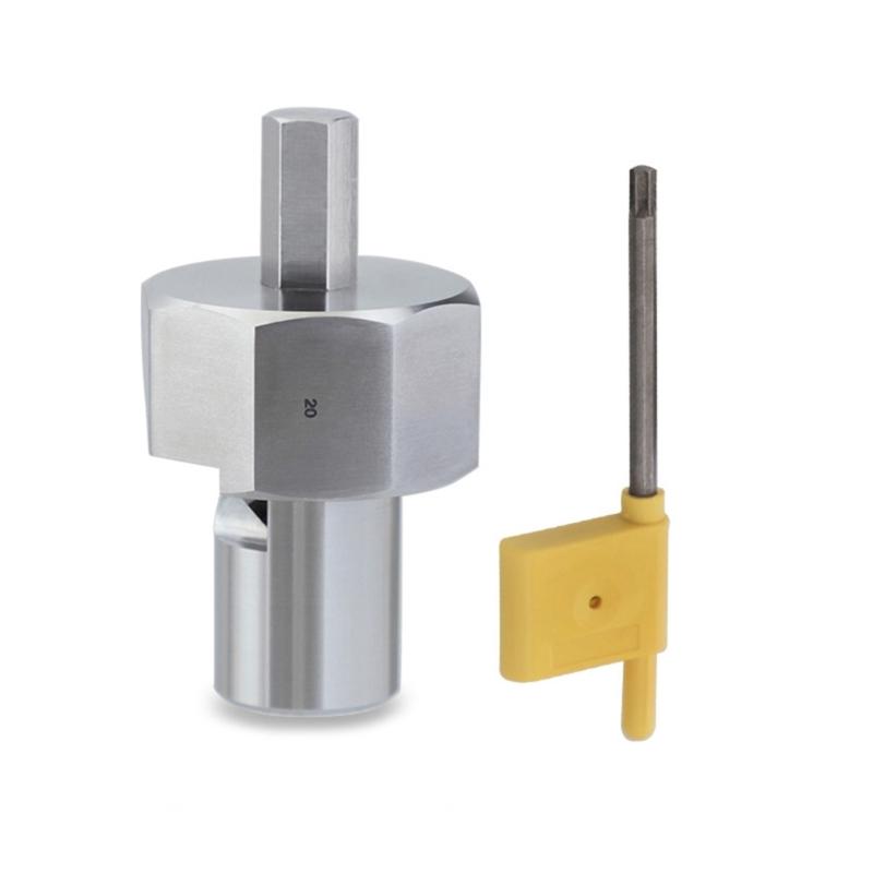 Benches Dog Hole Chamfer Reamer Tool Stainless Steel Dog Hole Chamfer Reamer for 19mm/20mm Dog Holes Polishing Finish