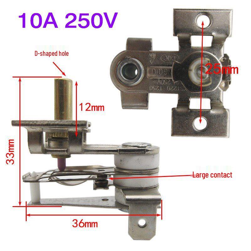 Universal Electric Heater Thermostat with Adjustable Temperature Control (10A/16A) - Heater Accessories
