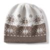 Cashmere Hat Women's Autumn and Winter New Snowflake Jacquard Fashion Color Matching Bag Head Warm Versatile Cold Knitted Ear Hat