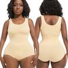 Sleeveless Seamless Full Body Shaper With Snap Closure