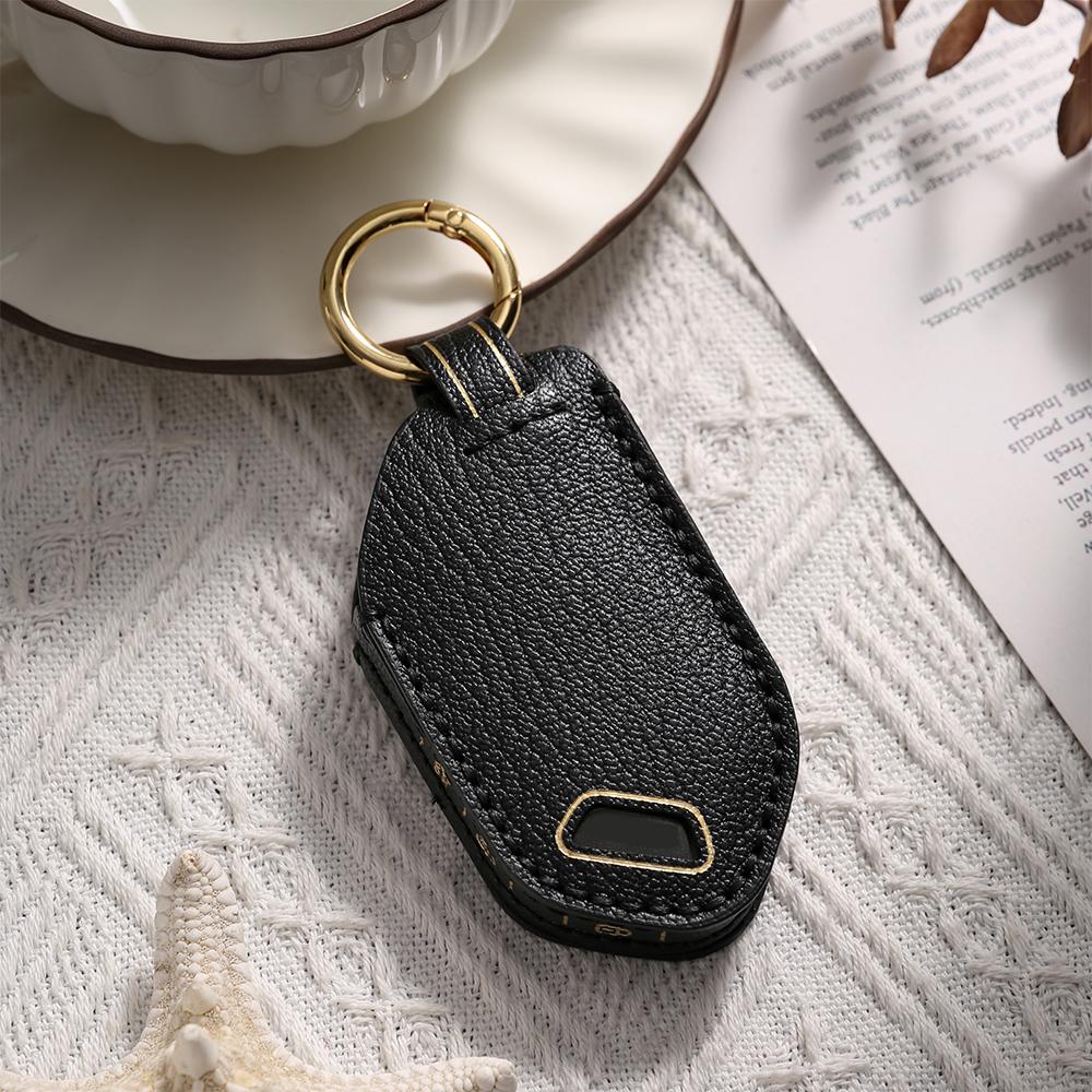Leather Car Key Protective Cover Case for Kia EV9 Seltos Picanto Sorento MQ4 Carnival KA4 Morning K5 Carens 2024 2025 Keychian