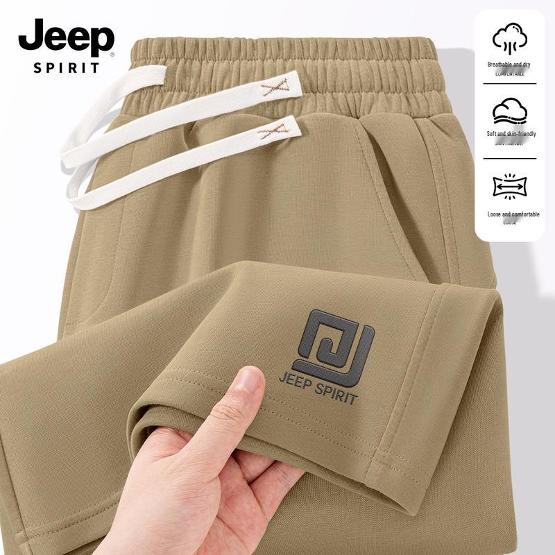 JEEP SPIRIT Men's Summer Breathable Casual Sports Shorts